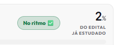 No ritmo, 2% do edital já estudado